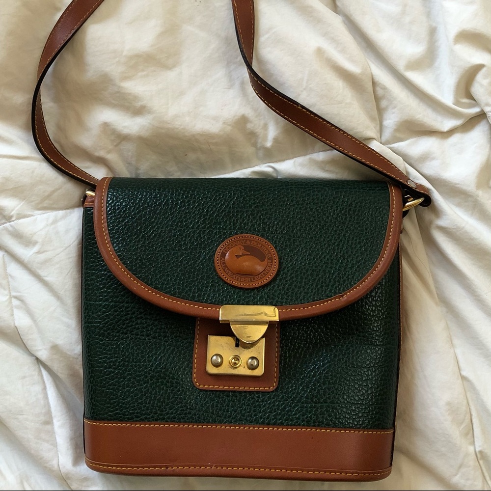 vintage Green and brown Dooney and Bourke Handbag
